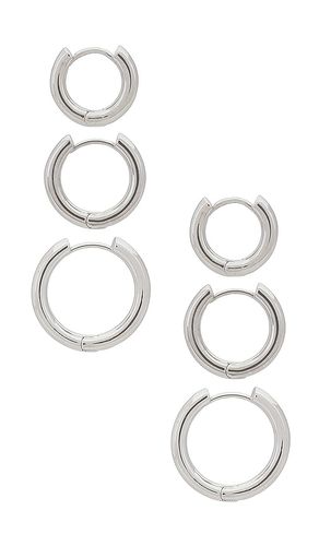 Triples Hoop Set of 3 in - SHASHI - Modalova