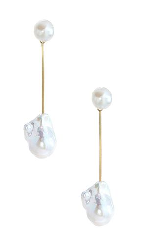 Pendientes de perla petunia en color ivory talla all en - Ivory. Talla all - SHASHI - Modalova