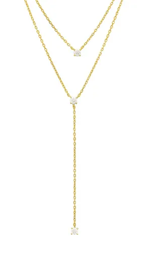 Solitaire Layered Lariat in - SHASHI - Modalova