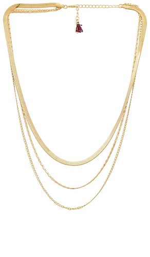 Collar mikaela en color oro metálico talla all en - Metallic Gold. Talla all - SHASHI - Modalova