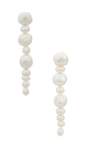 Pendiente pema pearl en color ivory talla all en - Ivory. Talla all - SHASHI - Modalova