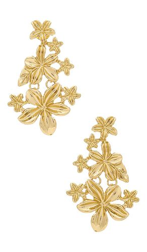 Pendiente lillia en color oro metálico talla all en - Metallic Gold. Talla all - SHASHI - Modalova