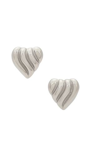 Tachuela josephine heart en color metálico talla all en - Metallic Silver. Talla all - SHASHI - Modalova
