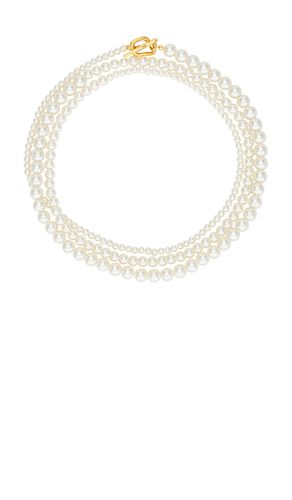 Collar louise pearl en color oro metálico talla all en - Metallic Gold. Talla all - SHASHI - Modalova
