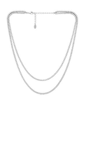 Diamond Tennis Layered Necklace in - SHASHI - Modalova