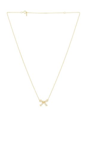 Bow Pave Necklace in - SHASHI - Modalova