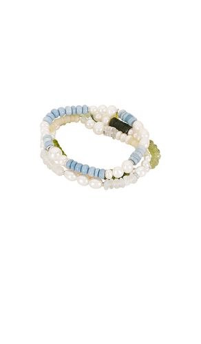 Como Beaded Bracelet Set in Blue,Olive - SHASHI - Modalova