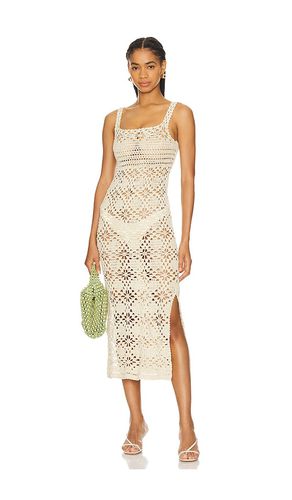 Diya Midi Dress in Cream. - size M (also in L, S, XS) - SHE MADE ME - Modalova