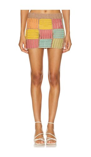 Edith Patchwork Skirt in Tan,Yellow. - size M (also in L, S, XL, XS) - SHE MADE ME - Modalova