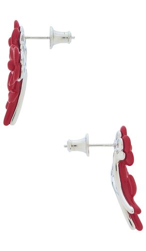 Painted Double Flower Stud Earrings in - Shushu/Tong - Modalova