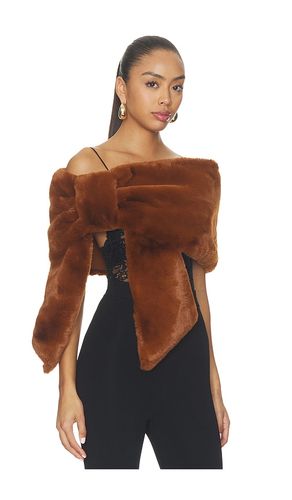 Faux Fur Bow Capelet in - Shushu/Tong - Modalova