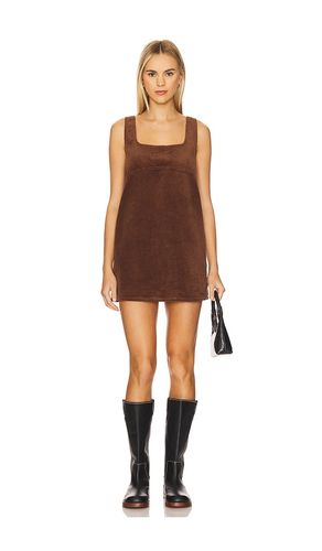 Sahara Corduroy Mini Dress in Brown. - size L (also in M, S, XL, XS) - SIMONMILLER - Modalova
