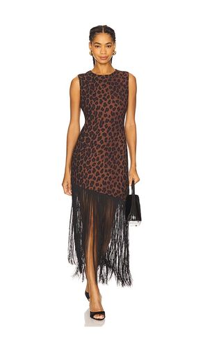 Casablanca Fringe Dress in Brown. - size M (also in S, XS) - SIMONMILLER - Modalova