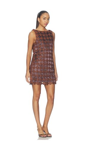 Sina Crochet Mini Dress in Brown. - size M (also in S, XS) - SIMONMILLER - Modalova