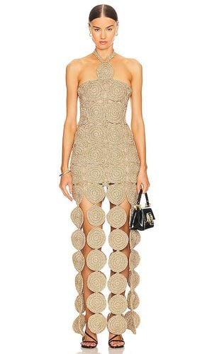 Beep Beep Dress in Metallic Gold. - size L (also in M, S, XS) - Simon Miller - Modalova