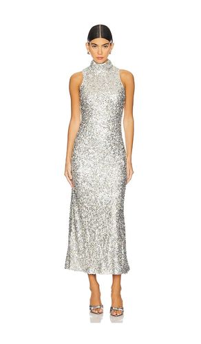 Sculpty Sleeveless Sequin Dress in Metallic Silver. - size 2 (also in 4, 6) - SIMONMILLER - Modalova