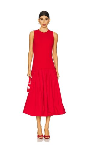 Yanez Poplin Combo Dress in Red. - size L (also in M, S, XL, XS) - SIMONMILLER - Modalova