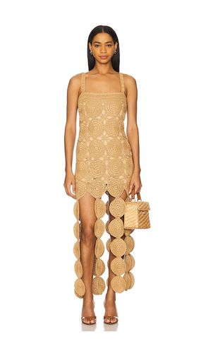 Beep Beep Tank Dress in Tan. - size M (also in S, XS) - SIMONMILLER - Modalova