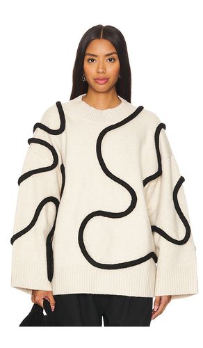 Leith Squiggle Knit Sweater in Beige. - size L (also in M, S, XS) - SIMONMILLER - Modalova