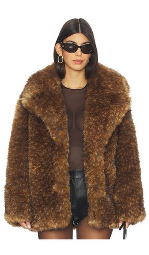 Knox Faux Fur Coat in Brown. - size S (also in L) - SIMONMILLER - Modalova