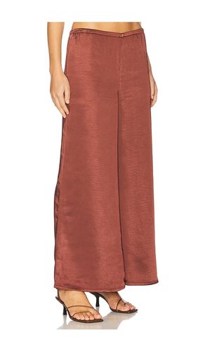 Nella Satin Wide Leg Pant in . Taglia L. Also in S - SIMONMILLER - Modalova
