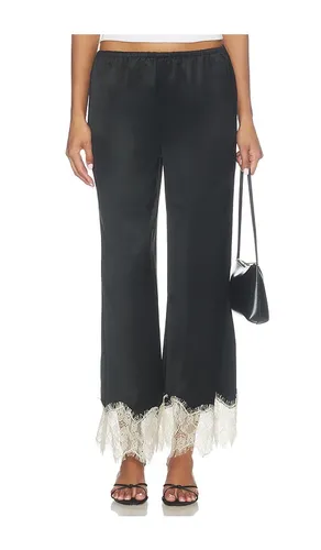 Nella Satin Lace Pant in . Size L. Also in S, XS - SIMONMILLER - Modalova
