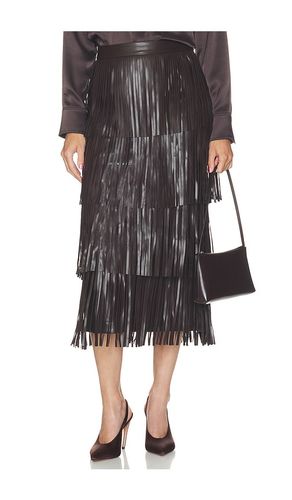 Za Za Faux Leather Fringe Skirt in . Size L. Also in M, S, XS - SIMONMILLER - Modalova