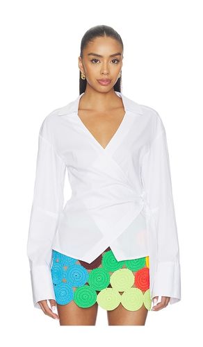Anya Poplin Wrap Top in . Taglia L. Also in M, S, XS - SIMONMILLER - Modalova