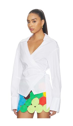 Anya Poplin Wrap Top in . Taglia L. Also in M, S, XS - SIMONMILLER - Modalova