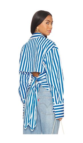 Loch Button Up Shirt in Blue. - size L (also in M, S, XS) - SIMONMILLER - Modalova