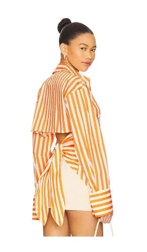 Loch Poplin Button Up in Orange. - size S (also in XS) - SIMONMILLER - Modalova