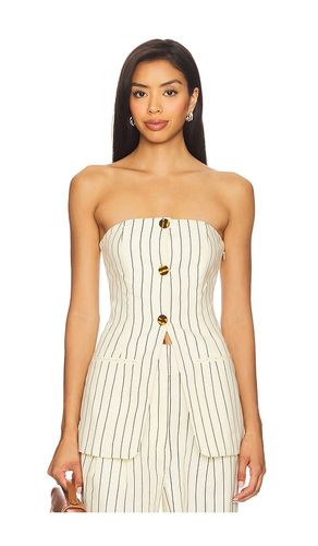 Mori Strapless Linen Top in Cream. - size 0 (also in 10, 12, 4, 6, 8) - SIMONMILLER - Modalova