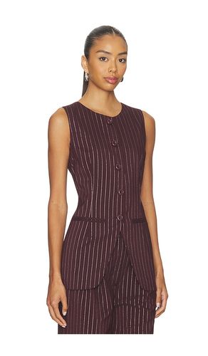 Sabine Pinstripe Vest in Burgundy. - size S (also in XS) - SIMONMILLER - Modalova