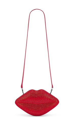 Crystal Lip Clutch in Red - SIMONMILLER - Modalova