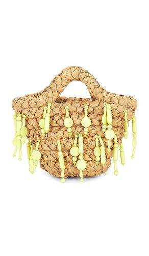 Beaded shelly bag in color yellow,neutral size all - SIMONMILLER - Modalova