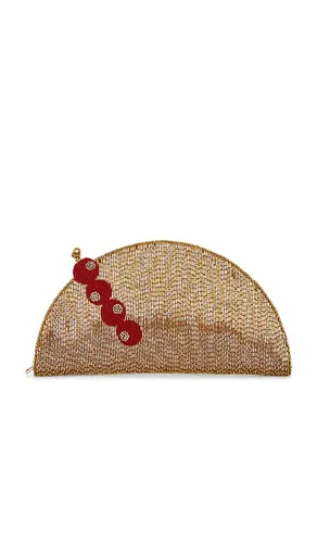 CLUTCH MIT PERLENVERZIERUNG LUNE in - SIMONMILLER - Modalova