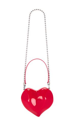 Molded Heart Bag With Patent Strap in Red - SIMONMILLER - Modalova