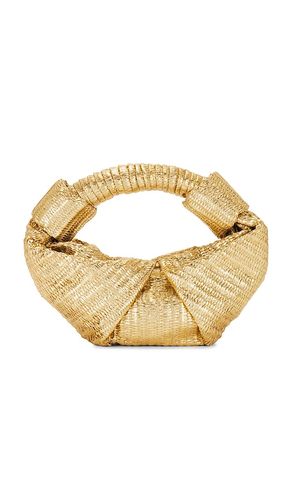 Metallic raffia lopsy bag in color metallic size all - SIMONMILLER - Modalova