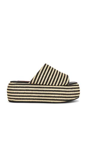 Stripe Raffia Cloudy Platform Sandal in ,. Size 37. Also in 39, 40 - SIMONMILLER - Modalova