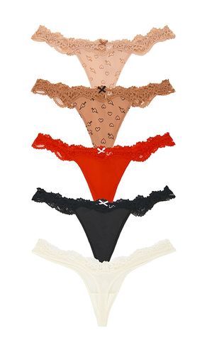 Fits Everybody Lace String Thong 5-pack in Neutral,Red. - size L (also in XL) - SKIMS - Modalova