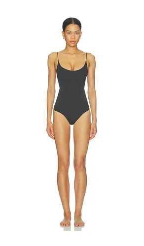 Sheer Seamless Thong Bodysuit in Black. - size L (also in M, S) - SKIMS - Modalova