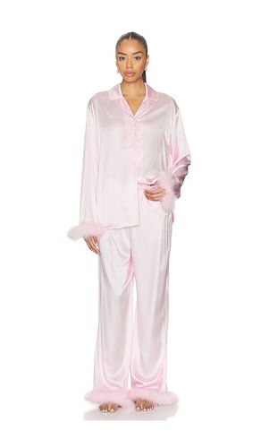 Feather Trim Long Set in Pink. - size L (also in M) - SKIMS - Modalova
