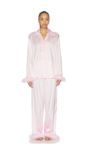 Feather Trim Long Set in Pink. - size XS (also in L) - SKIMS - Modalova