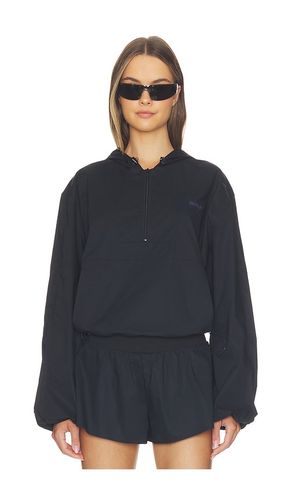 Woven Cotton Half Zip Jacket in Black. - size L (also in M, S, XS) - SKIMS - Modalova