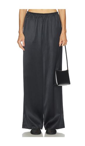 Heavyweight Satin Wide Leg Pant in Black. - size L (also in M, S, XL, XS, XXS) - SKIMS - Modalova