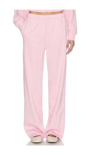 Cotton Fleece Classic Straight Leg Pant in Pink. - size L (also in M) - SKIMS - Modalova