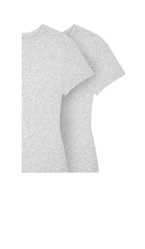Cotton Jersey 2 Pack T-Shirt in Light Grey. - size S (also in XS) - SKIMS - Modalova