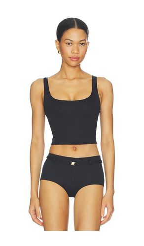 Iconic Swim Tank Bikini Top in Black. - size S (also in XS) - SKIMS - Modalova