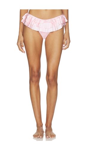 Satin Swim Ruffle Bikini Bottom in Pink. - size L (also in M) - SKIMS - Modalova