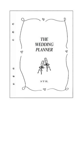 Inserto para carpeta wedding planner insert en color blanco talla all - STIL - Modalova